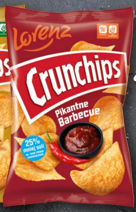 Crunchips Chipsy ziemniaczane pikantne barbecue 140 g