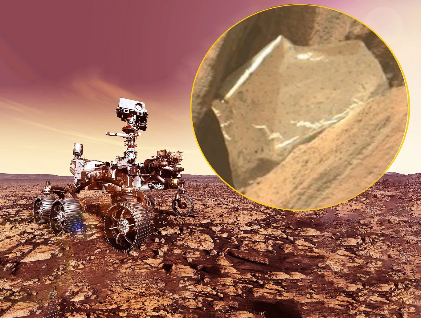 NASA wyjaśniła zagadkę tajemniczego przedmiotu na Marsie. To koc termiczny, który oderwał się od łazika