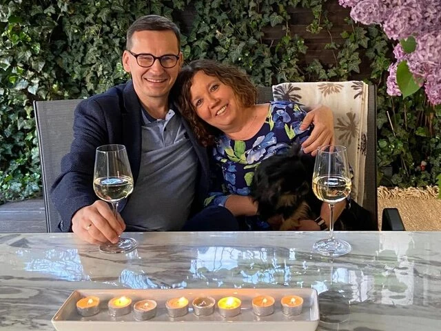 Mateusz Morawiecki z żoną Mateusz Morawiecki z żoną