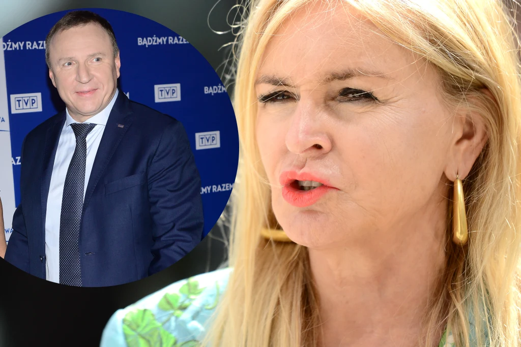 Jacek Kurski i Monika Olejnik