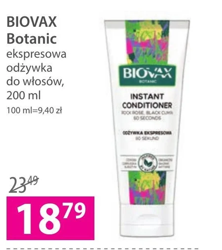 Biovax Botanic odżywka ekspresowa 7w1 Czystek, Czarnuszka 200 ml