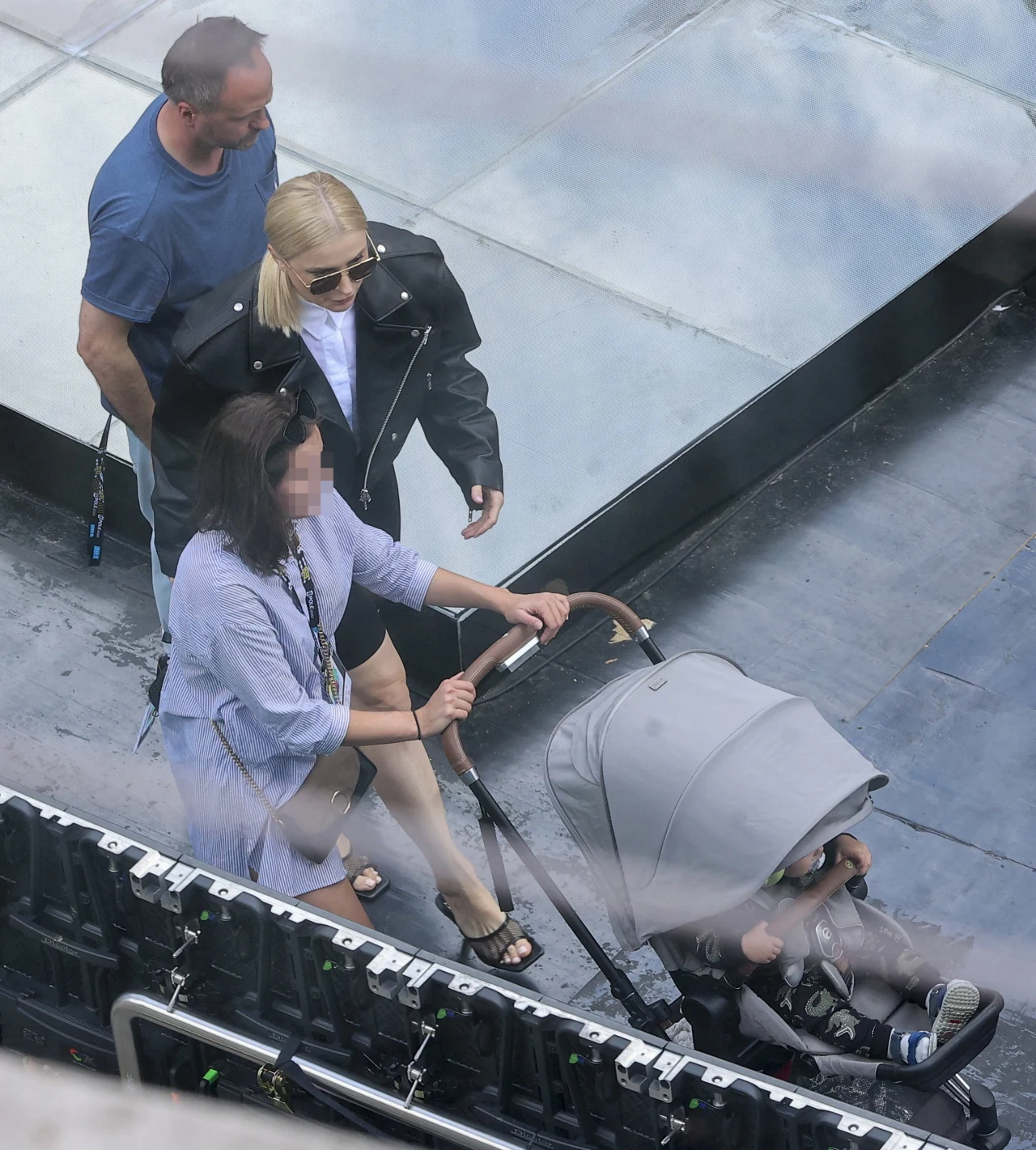 Halina Mlynkova i Marcin Kindla w Opolu z synkiem Leo