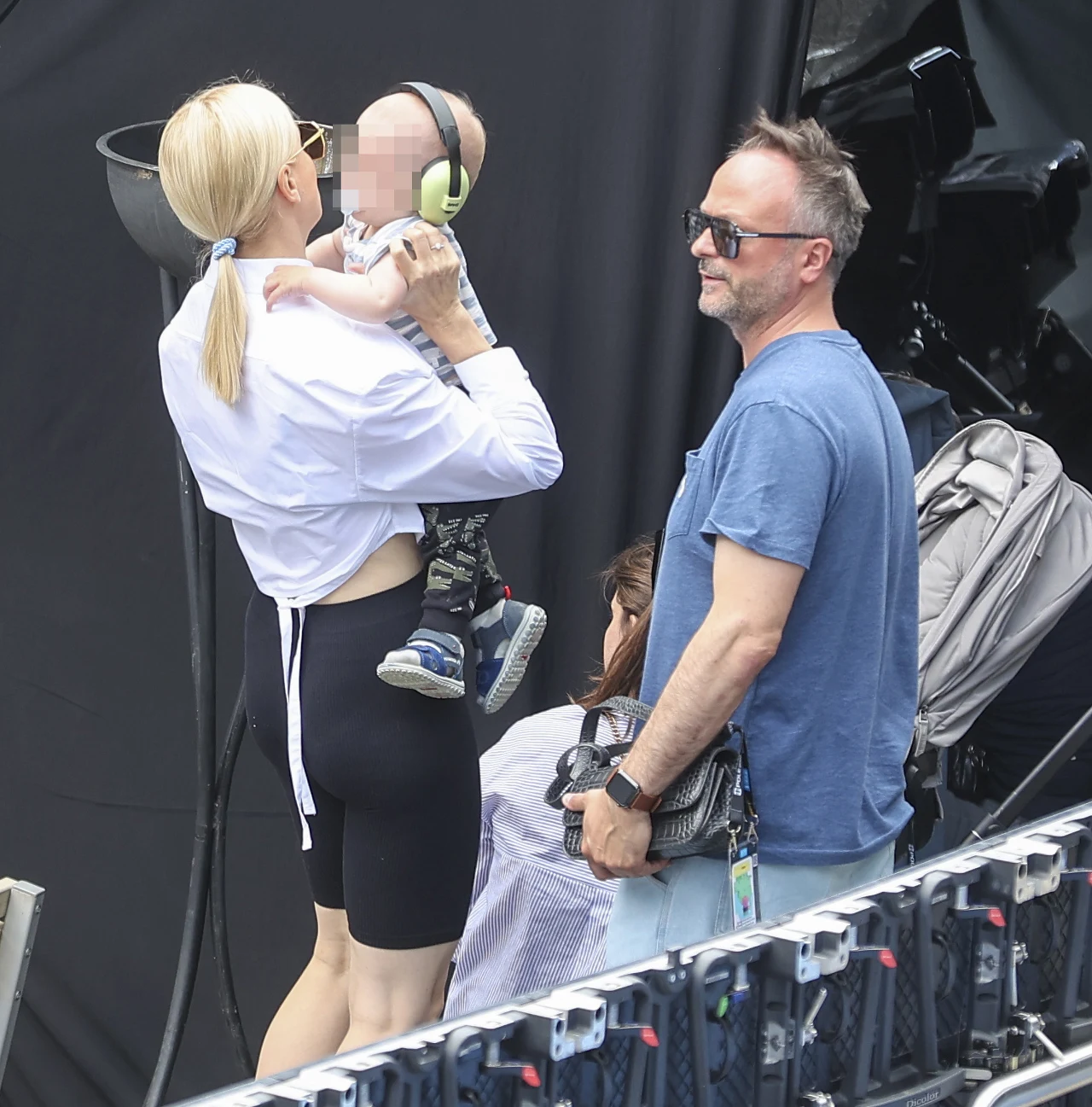 Halina Mlynkova i Marcin Kindla w Opolu z synkiem Leo