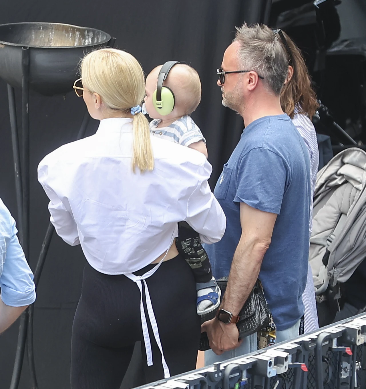 Halina Mlynkova i Marcin Kindla w Opolu z synkiem Leo