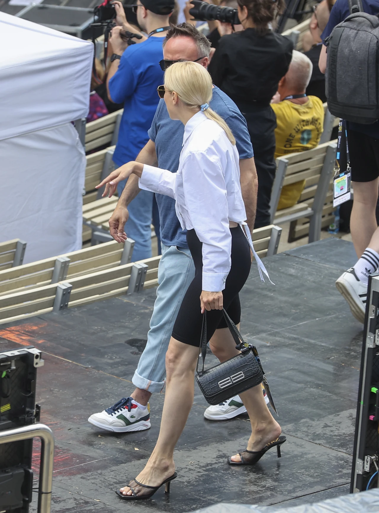 Halina Mlynkova i Marcin Kindla w Opolu z synkiem Leo