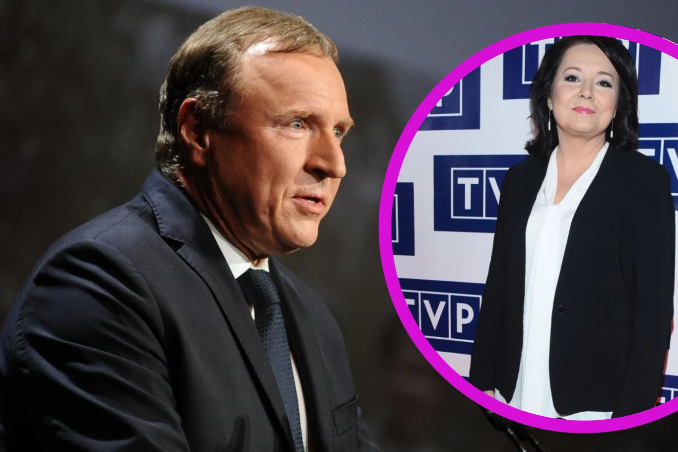 Jacek Kurski i Danuta Holecka Jacek Kurski i Danuta Holecka