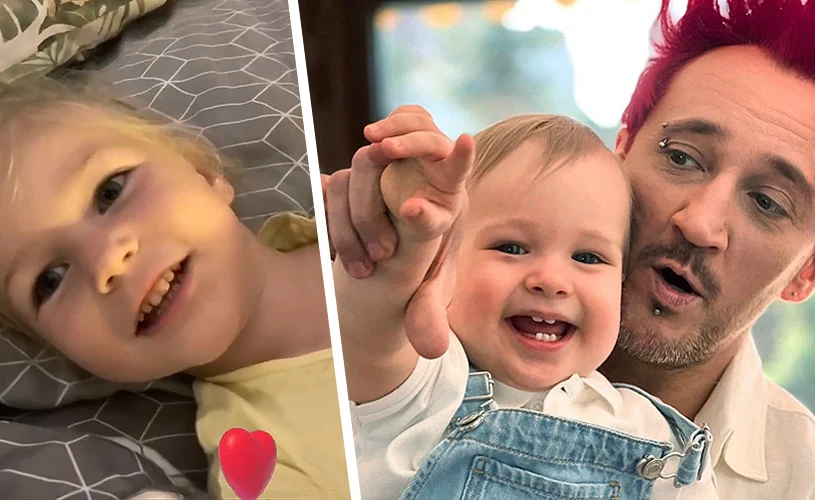 Michał Wiśniewski z synem Falco Amadeusem Michał Wiśniewski z synem Falco Amadeusem