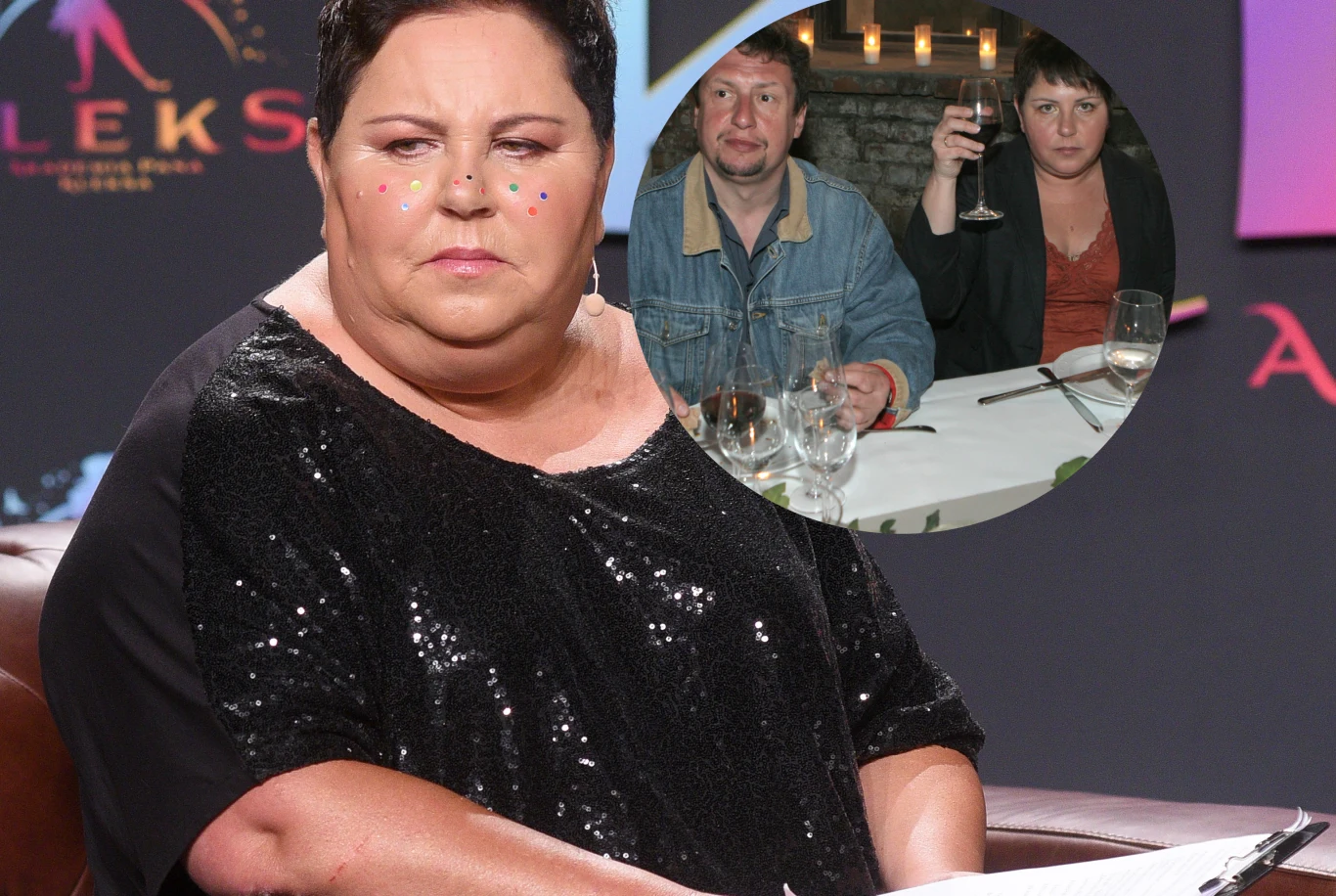 Dorota Wellman z mężem Dorota Wellman z mężem