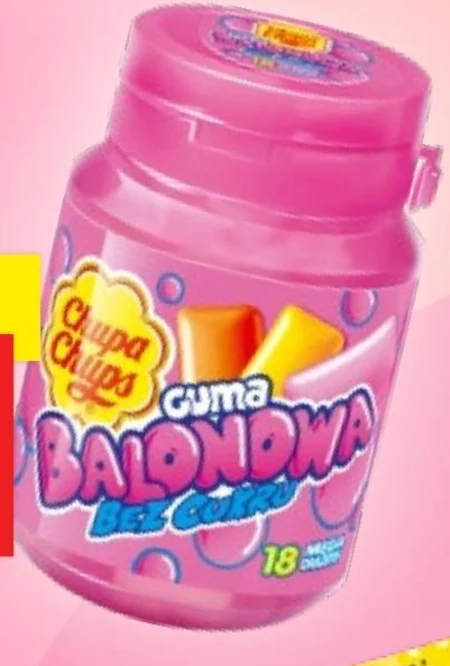 Chupa Chups Guma balonowa bez cukru 72 g (18 sztuk)