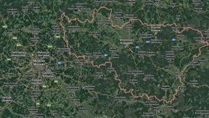 Na mapie oznaczony obwód włodzimierski, gdzie doszło do wybuchu