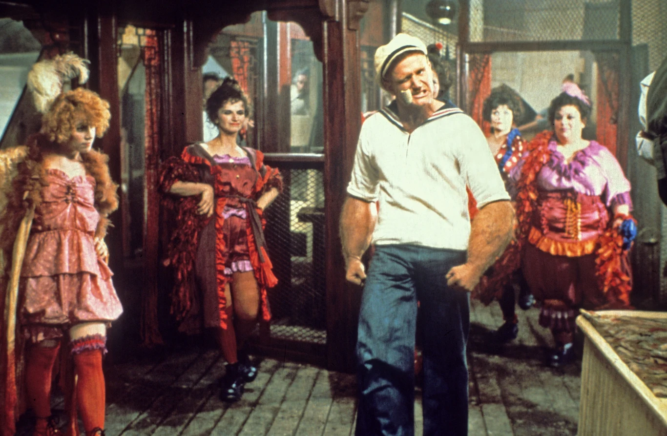Robin Williams jako Popeye w filmie Roberta Altmana