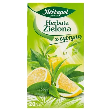 Herbapol Herbata zielona z cytryną 34 g (20 x 1,7 g) - 0