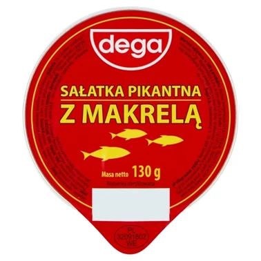 dega Sałatka pikantna z makrelą 130 g - 1