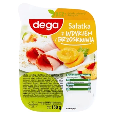 dega Sałatka z indykiem i brzoskwinią 150 g - 1
