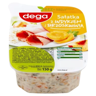 dega Sałatka z indykiem i brzoskwinią 150 g - 0