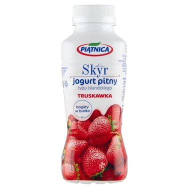 Piątnica Skyr jogurt pitny typu islandzkiego truskawka 330 ml - 0