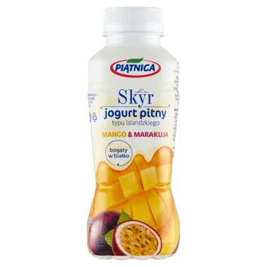 Piątnica Skyr jogurt pitny typu islandzkiego mango & marakuja 330 ml - 0