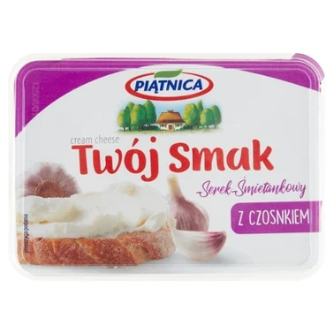 Piątnica Twój Smak Serek śmietankowy z czosnkiem 135 g - 1