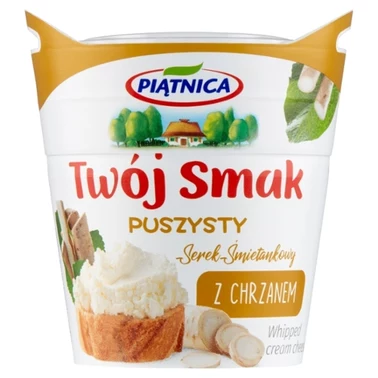 Piątnica Twój Smak Serek śmietankowy puszysty z chrzanem 150 g - 1