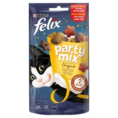 Felix Party Mix Przekąski o smaku kurczaka wątróbki i indyka 60 g - 0