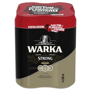 Warka Strong Piwo jasne 4 x 500 ml - 3