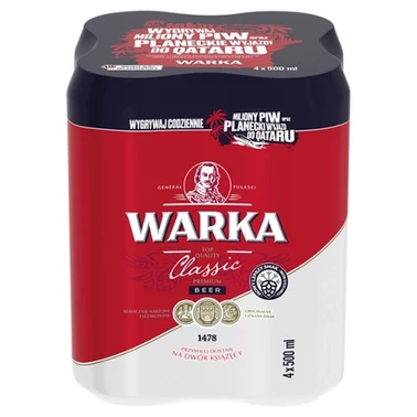 Warka Classic Piwo jasne 4 x 500 ml - 3