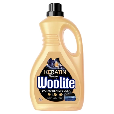 Woolite Keratin Therapy Płyn do prania czerń ciemne kolory jeans 2,7 l (45 prań) - 0