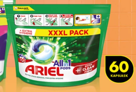 Ariel Allin1 PODS +Extra Clean Power Kapsułki do prania, 60 prań