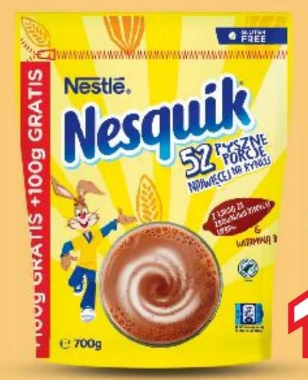 Nesquik Rozpuszczalny napój kakaowy z dodatkiem witamin 700 g
