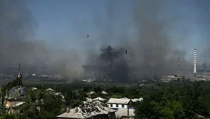 Wojna w Ukrainie. Zdjęcie z Lisiczańska (obwód ługański)