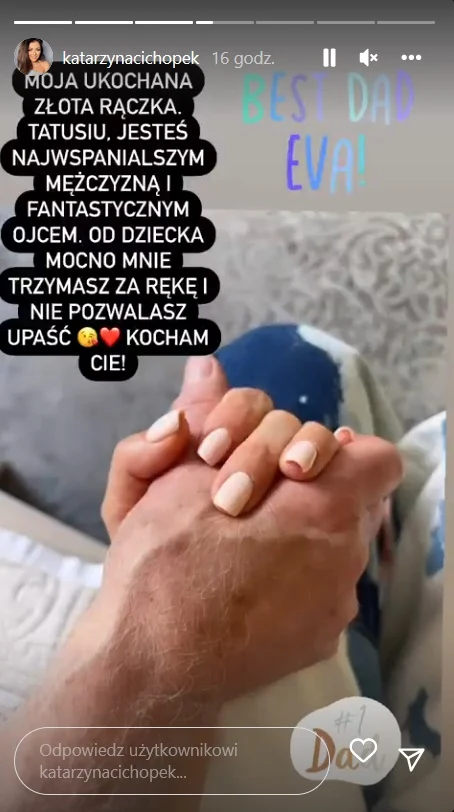 Kasia Cichopek ciepło o swoim tacie