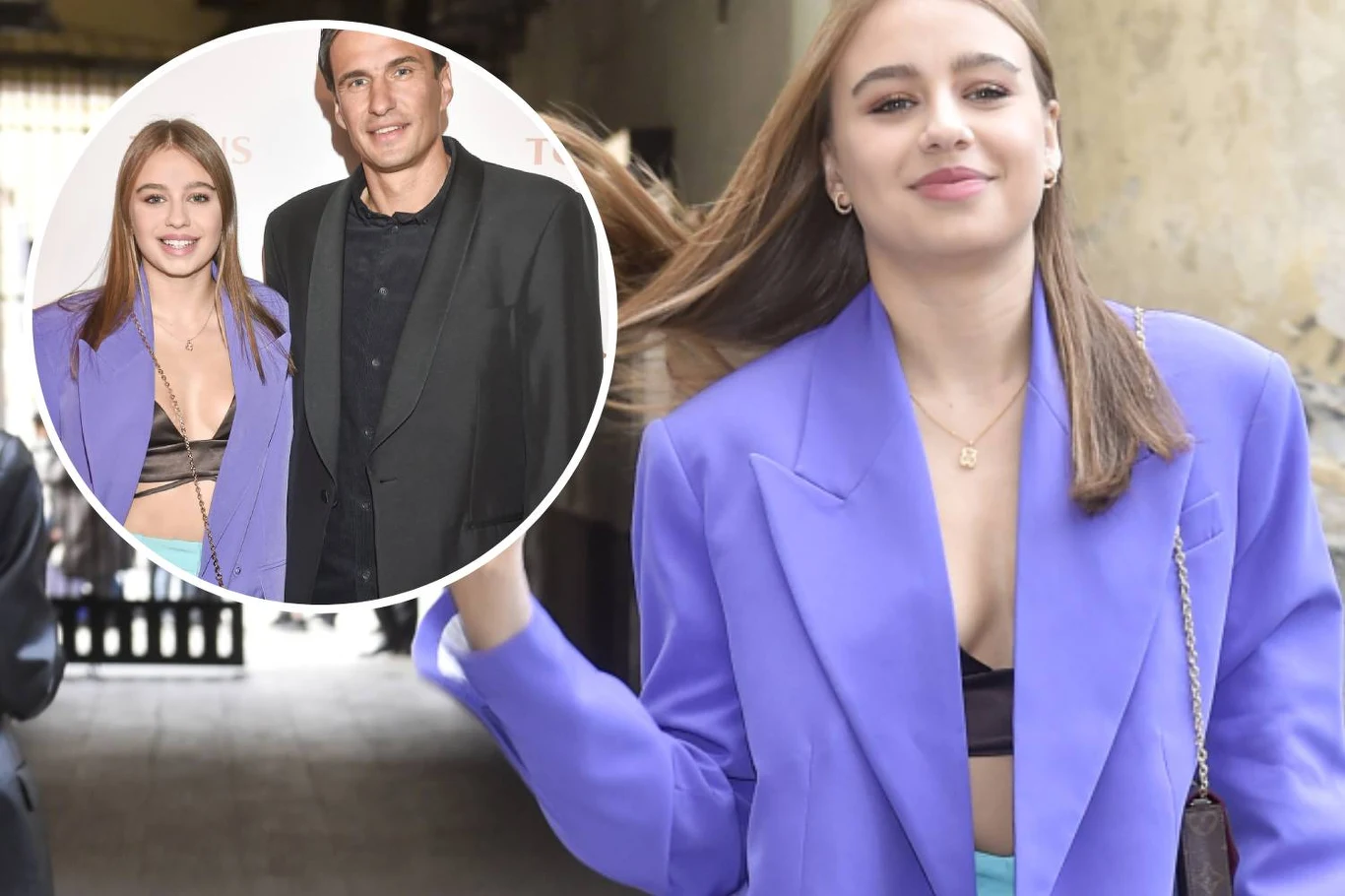 Oliwia Bieniuk z tatą Oliwia Bieniuk z tatą