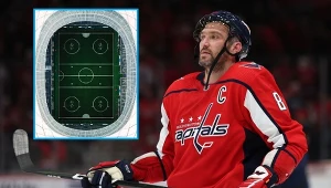 Aleksandr Owieczkin i specjalnie przygotowana murawa stadionu Dynama Kijów