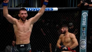 Mateusz Gamrot (po lewej)