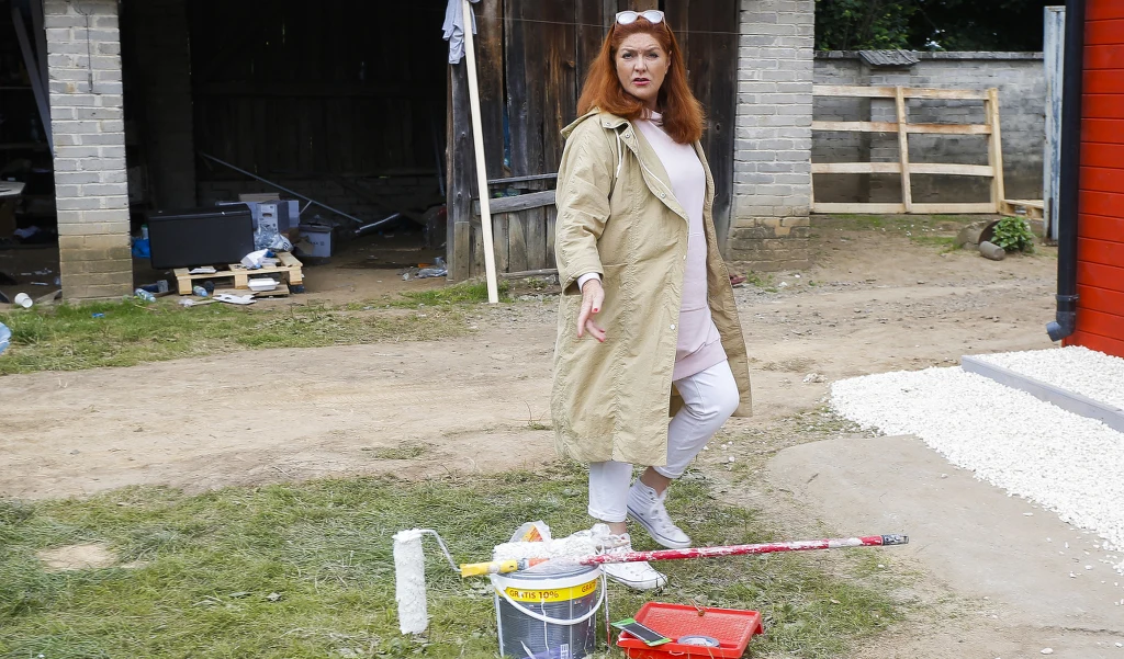 Katarzyna Dowbor na planie programu "Nasz Nowy Dom" Katarzyna Dowbor na planie programu "Nasz Nowy Dom"