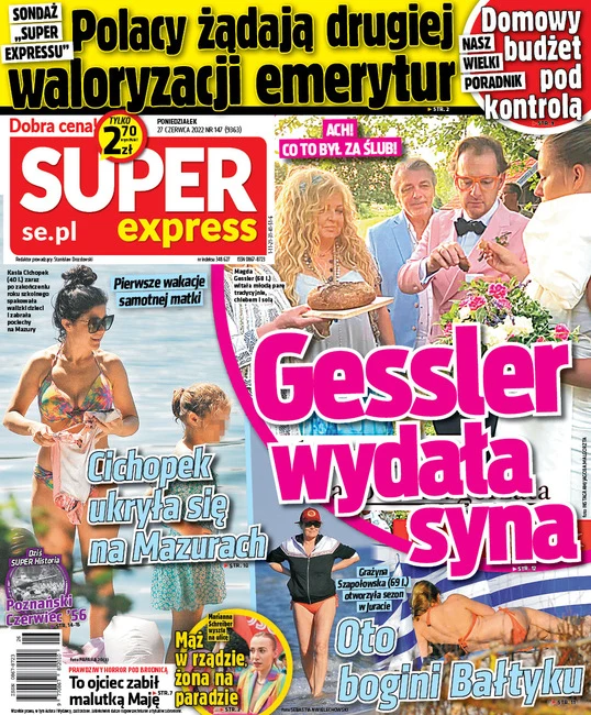 Kasia Cichopek zagościła na okładce poniedziałkowego "Super Expressu"
