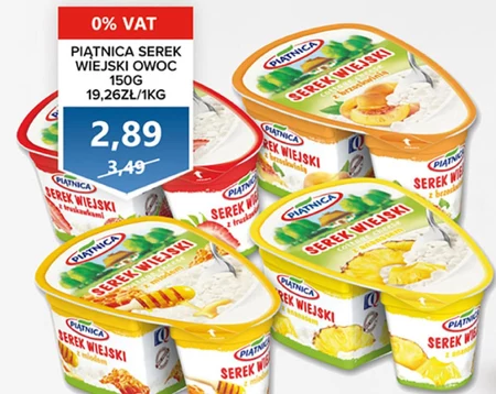 Piątnica Serek wiejski z ananasem 150 g