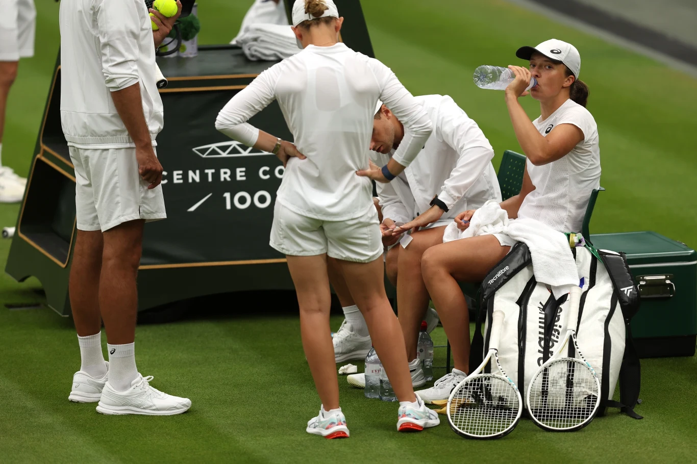 Iga Świątek podczas przygotowań do Wimbledonu