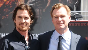 Christian Bale (L) mógłby ponownie zagrać Batmana pod warunkiem, że za kamerą stanąłby Christopher Nolan (P)
