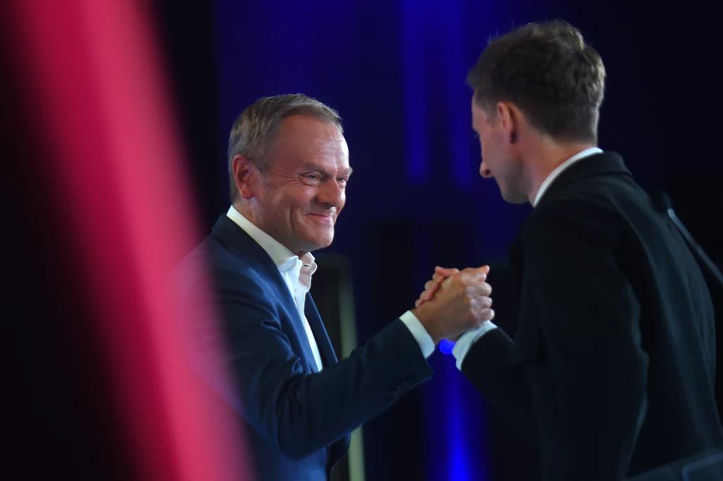 Donald Tusk i Franciszek Sterczewski Donald Tusk i Franciszek Sterczewski