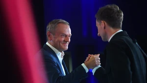 Donald Tusk i Franciszek Sterczewski