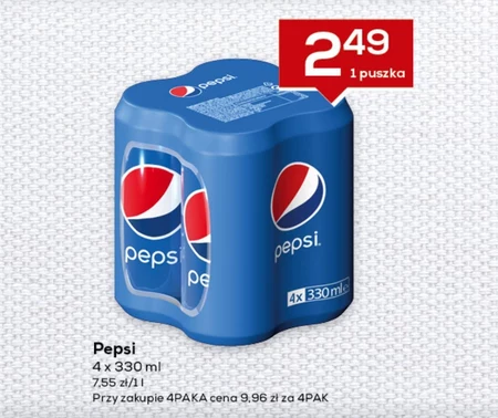 Pepsi Napój gazowany typu cola 330 ml