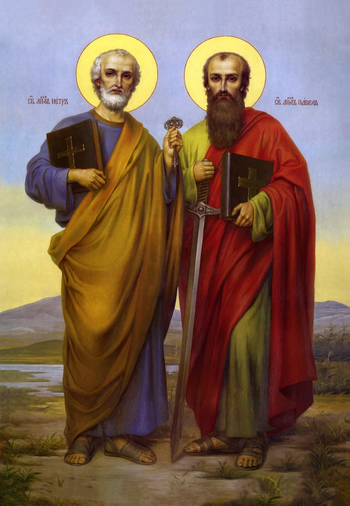 W ukraińskiej Odessie znajdziemy obraz świętego Piotra i Pawła dzierżących swoje symboliczne atrybuty