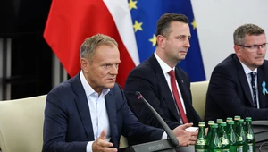 Donald Tusk podczas spotkania opozycji 