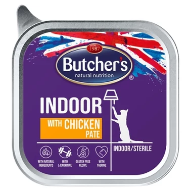 Butcher's Indoor Karma dla kotów pasztet z kurczakiem 100 g - 0