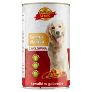 MK Animals Karma dla psa kawałki w galaretce z wołowiną 1240 g