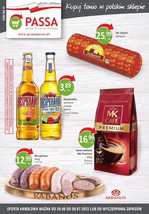 Gazetka promocyjna Passa - Passa - kupuj tanio w polskim sklepie