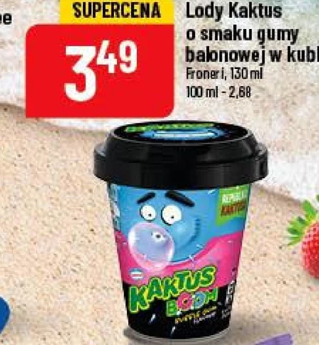 Kaktus Boom Lody o smaku gumy balonowej i sorbet arbuzowy 130 ml