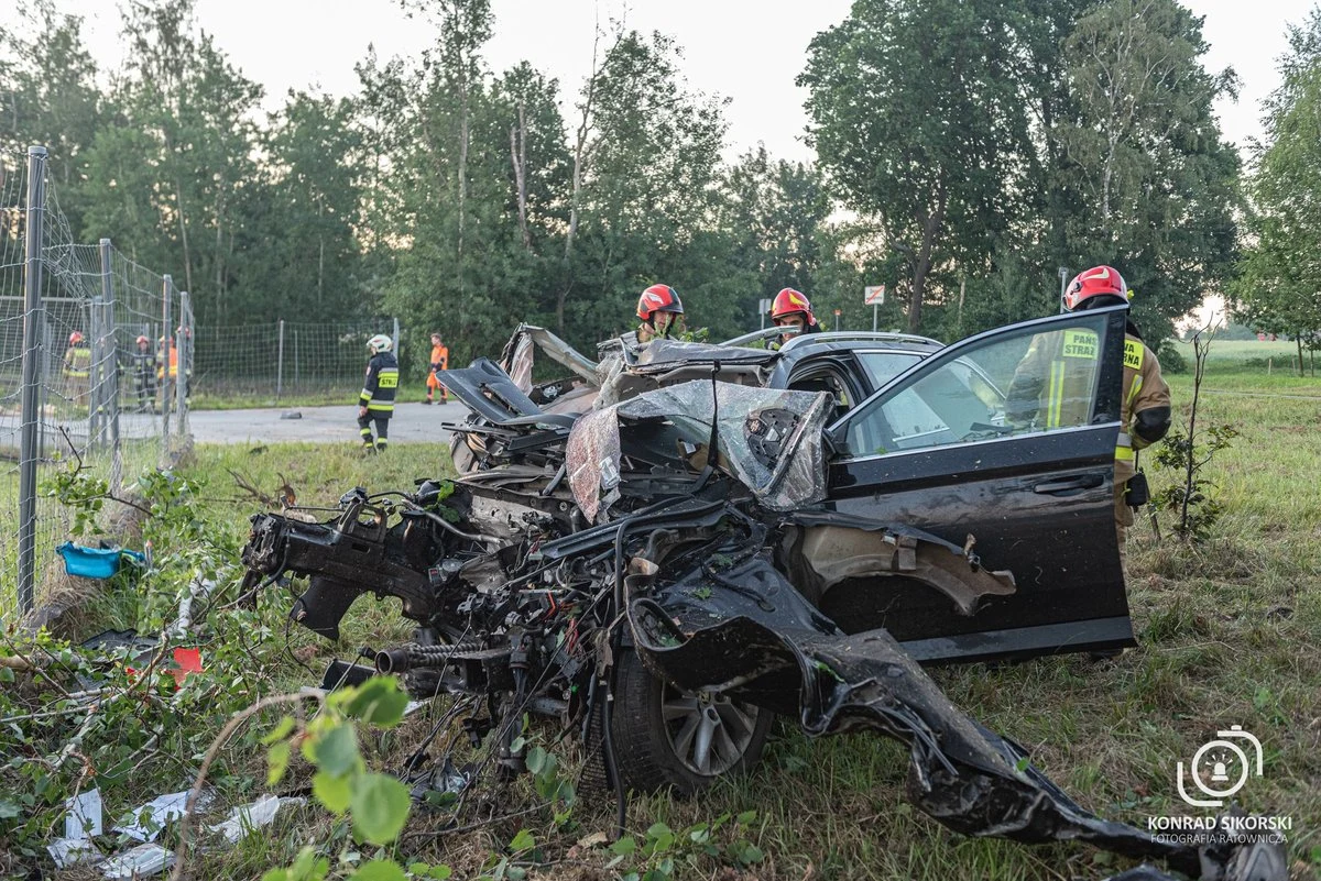 Do tego wypadku doszło na 505 km 18 czerwca 2022 roku. Kierowca w ciężkim stanie trafił do szpitala