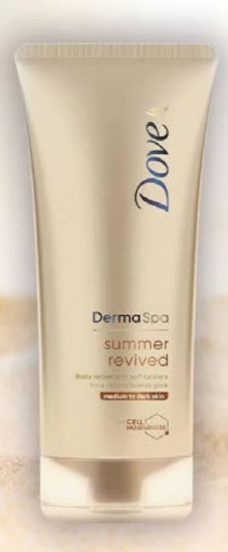 Dove Derma Spa Summer Revived Samoopalający balsam do ciała do jasnej i średniej karnacji 200 ml
